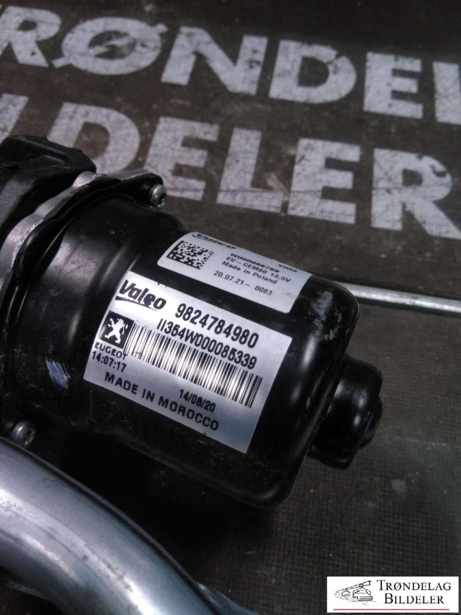 Viskermotor frontrute komplett m/overføring til Peugeot e-2008 2019-->>  (98 247 849 80|)