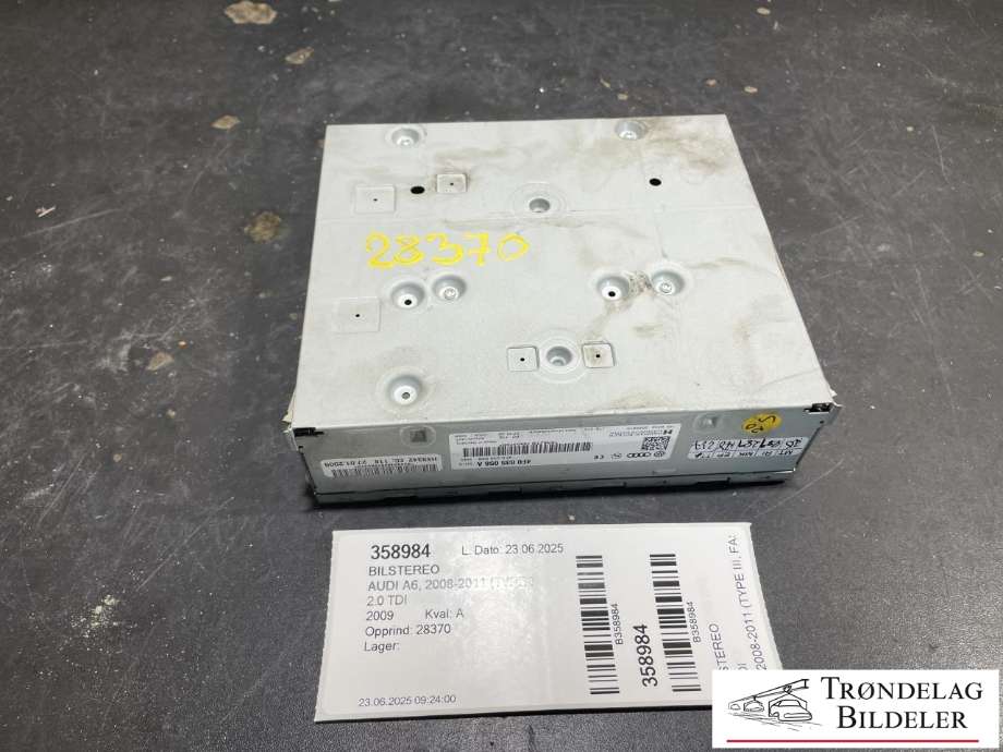 Bilstereo til Audi A6 2008-2011 (Type III, Fase 2) (C6) (C6) (4F0 035 056 A|)