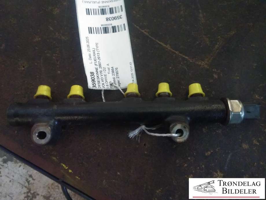 Dyseskinne (fuelrail) til Volvo V70 2007-2013 (Type III, Fase 1)  (9685297580|31422168|31422169)