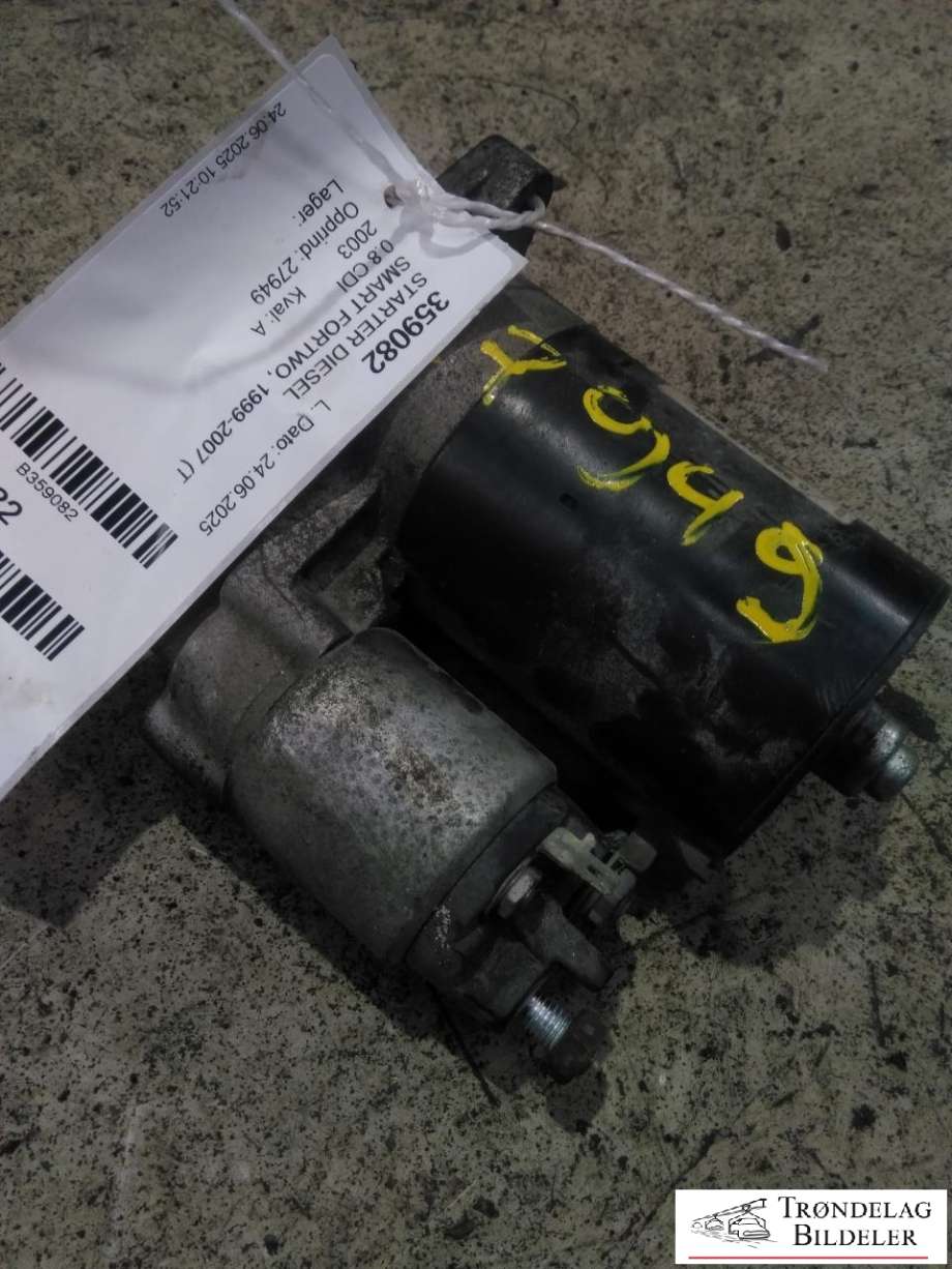 Starter diesel til Smart Fortwo 1999-2007 (Type I) (W450) (W450) (0986019940|)