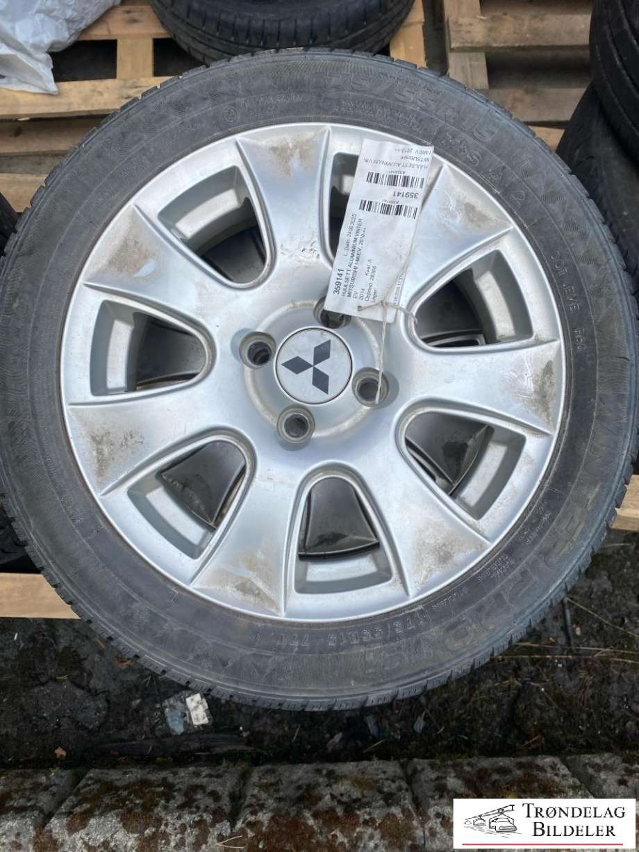 Hjulsett aluminium vinter til Mitsubishi i-MiEV 2010-->> (175/55/R15 4X100 5JX15 ET35 CB F56.1MM B54.1MM|6-7 mm mønsterdybde|prod 20-21)