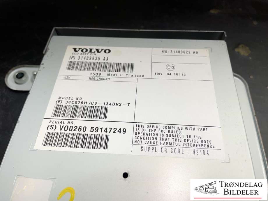 Bilstereo forsterker til Mercedes Vito 2014-->> (W447) (W447) (31409935 AA|)