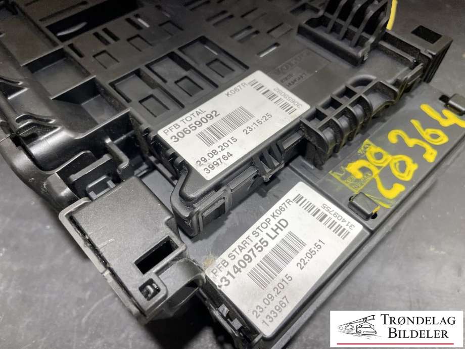 Sikringsboks til Volvo V70 2014-2016 (Type III, Fase 2)  (30659092|31409755 LHD|)