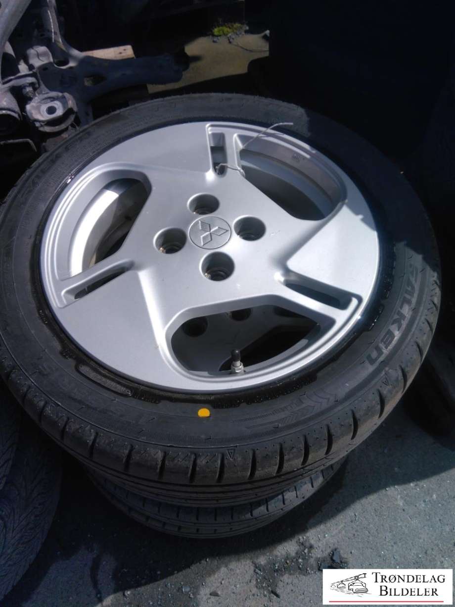 Hjulsett aluminium sommer til Mitsubishi i-MiEV, 2010-->>  (FALKEN|175/55/R15 4X100 5JX15 ET35 CB F56.1MM CB B54.1MM)
