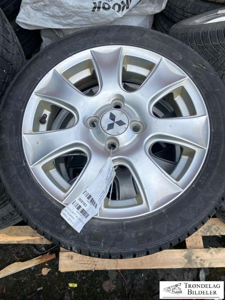 Hjulsett aluminium vinter til Mitsubishi i-MiEV 2010-->>  (145/65/R15 4X100 4JX15 ET35 CB F56.1MM B54.1MM|8 mm mønsterdybde|prod 22-24)