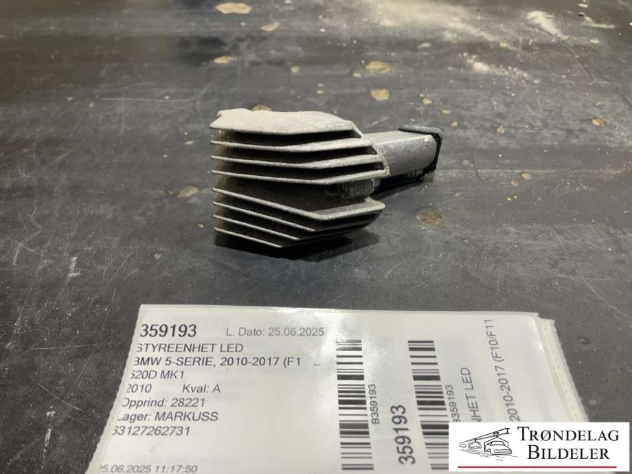 Styreenhet LED til BMW 5-Serie, 2010-2017 (F10/F11) (F10/F11) (63127262731)