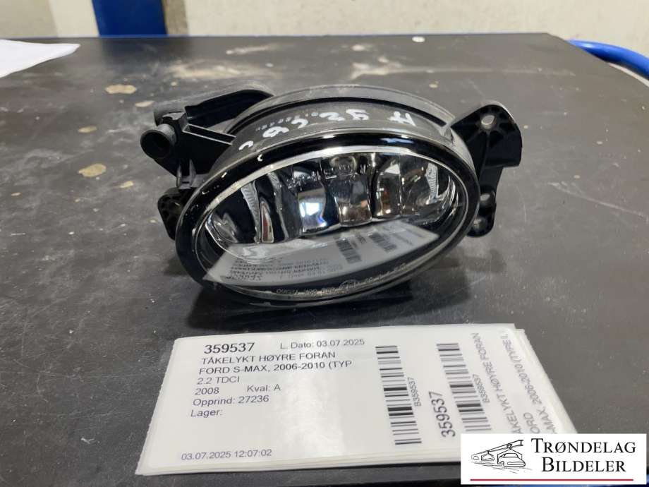 Tåkelykt høyre foran til Ford S-Max, 2006-2010 (Type I, Fase 1)  (6M21-15K201-AC)