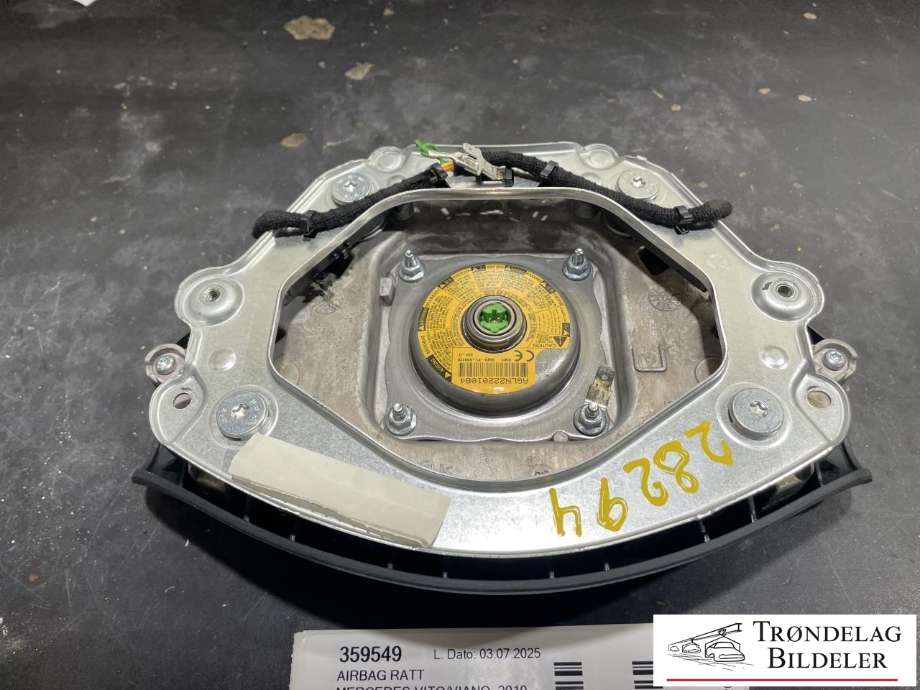 Airbag ratt til Mercedes Vito/Viano 2010-2014 (Fase 2) (W639) (W639) (A 639 860 19 02|A 639 860 07 00|)