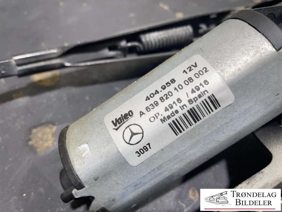 Viskermotor bakrute til Mercedes Vito/Viano 2004-2010 (Fase 1) (W639) (W639) (A 639 820 10 08 002|A 639 820 09 08|A 639 820 10 08)