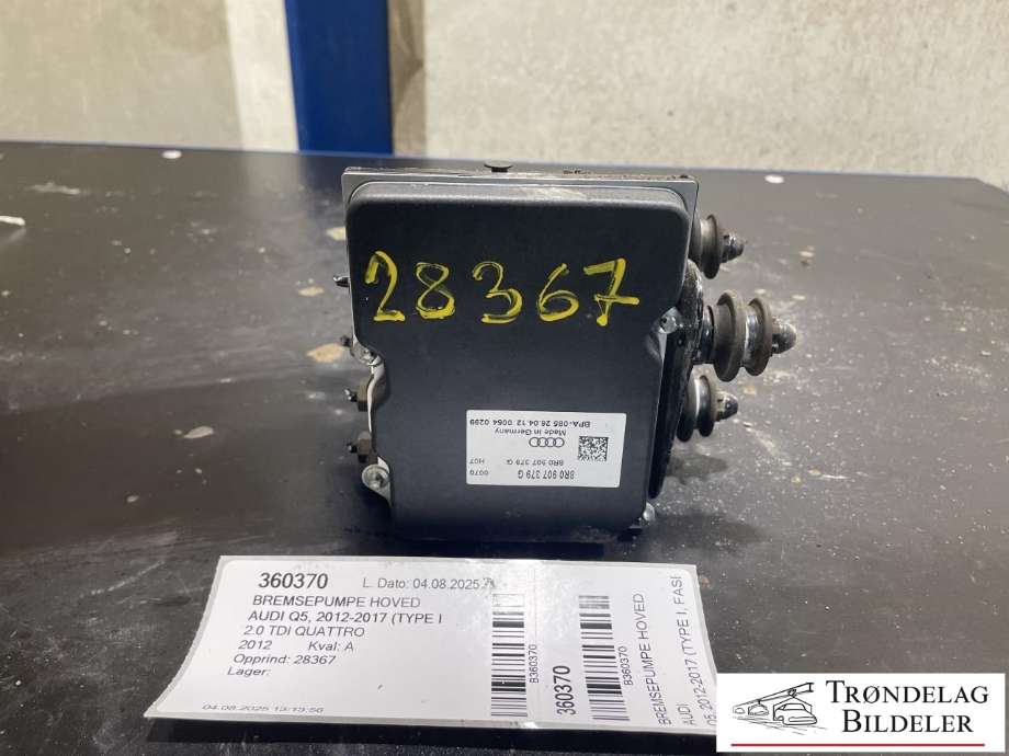 ABS sentral til Audi Q5, 2012-2017 (Type I, Fase 2)  (8R0 614 517 S)