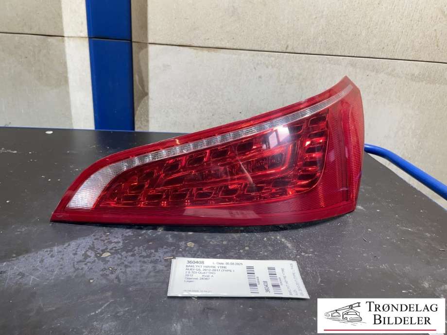 Baklykt høyre til Audi Q5, 2012-2017 (Type I, Fase 2)  (8R0 945 094 A)