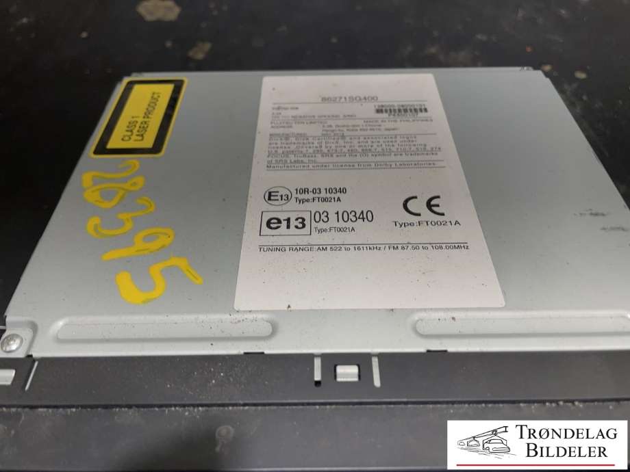 Bilstereo til Subaru Forester 2013-2019 (Type IV) (86271 SG400|)