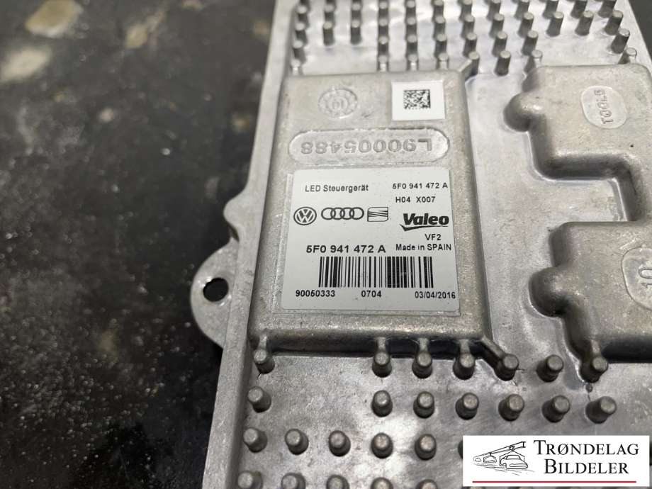 Styreenhet xenon/ballast til VW Golf VII 2012-2017 (Fase 1)  (5F0 941 472 A|)