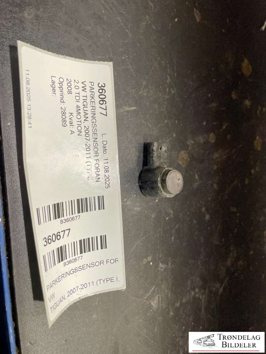Parkeringssensor foran til VW Tiguan, 2007-2011 (Type I, Fase 1)  (1K0 054 630 B)