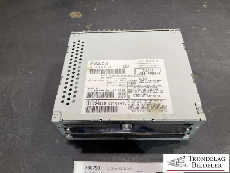 Bilstereo til Volvo XC60 2008-2013 (Type I, Fase 1)  (31285459 AA|)
