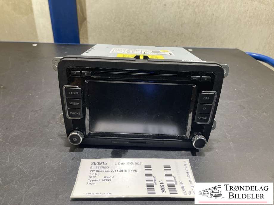Bilstereo til VW Beetle, 2011-2018 (Type II)  (3C8 035 195 G)