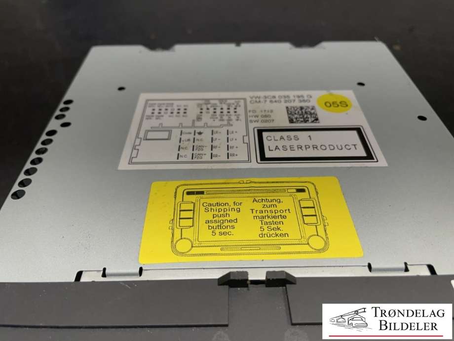 Bilstereo til VW Beetle 2011-2018 (Type II)  (3C8 035 195 G|)