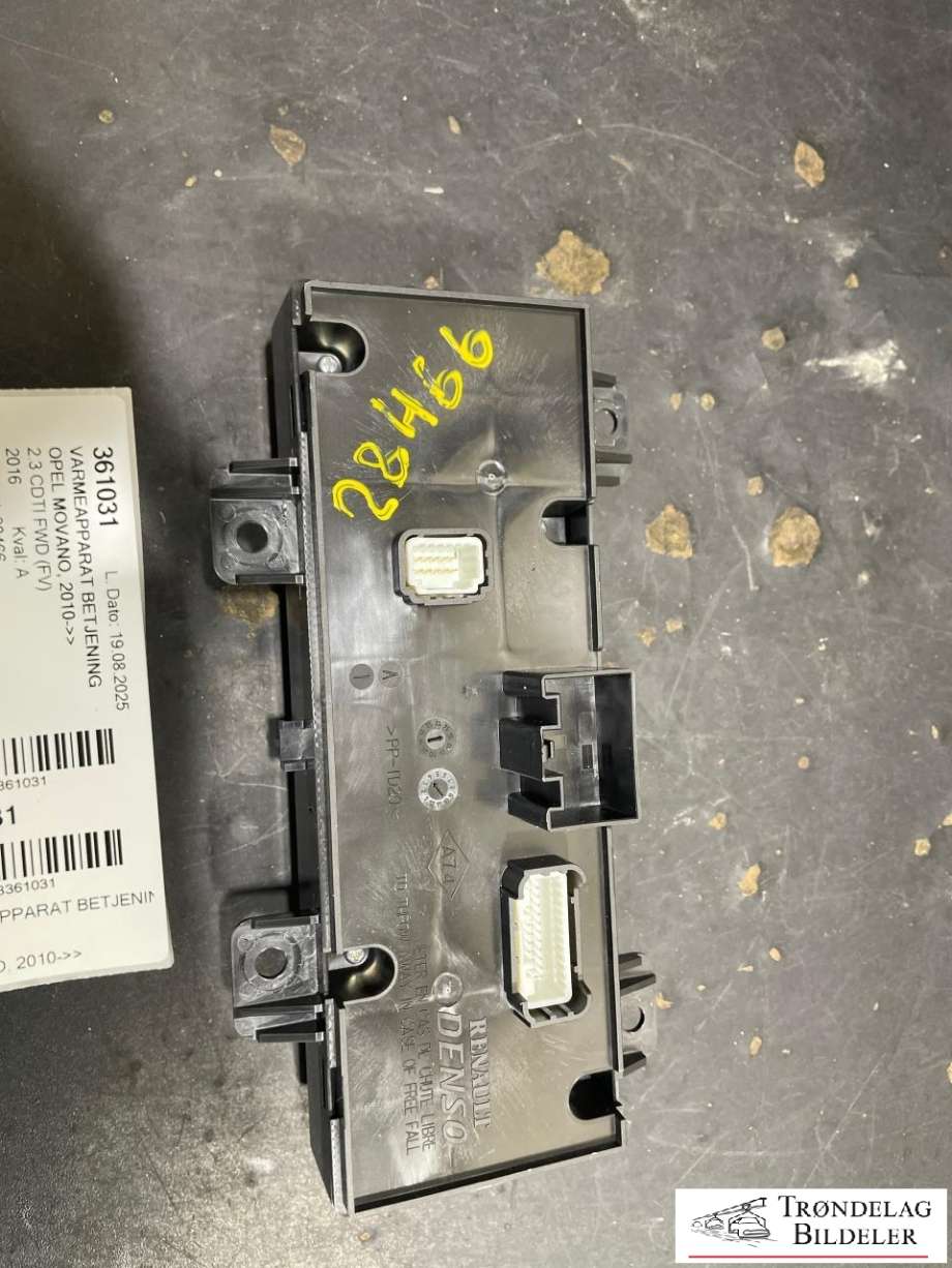 Varmeapparat betjening til Opel Movano 2010-->> (275108845R|)