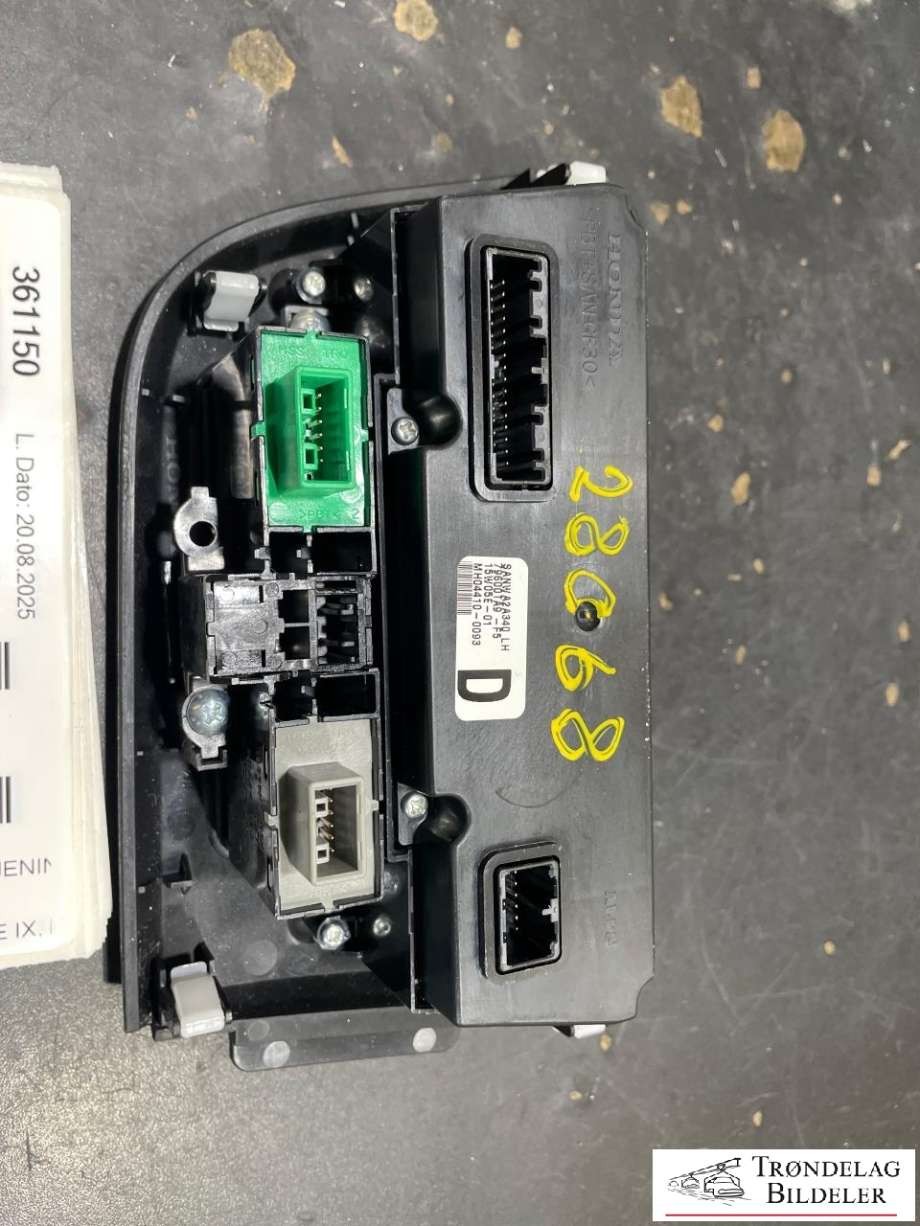 Varmeapparat betjening til Honda Civic 2015-2017 (Type IX, Fase 2) (79604-TA9-F52ZB|)