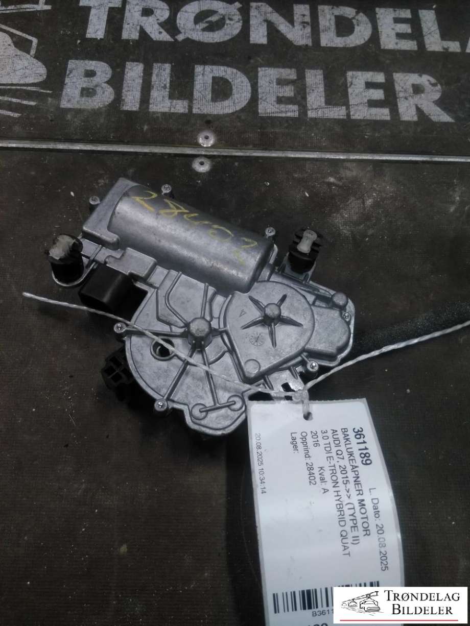 Baklukeåpner motor til Audi Q7 2015-->> (Type II)  (4M0827887B|)