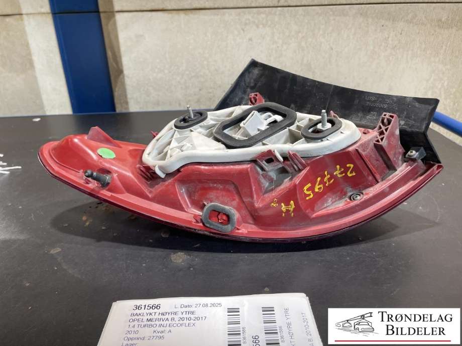 Baklykt høyre ytre til Opel Meriva B 2010-2017 (13307494|)