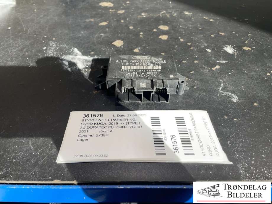 Styreenhet parkering til Ford Kuga 2019-->> (Type III) (LU5T-15K866-CD|)