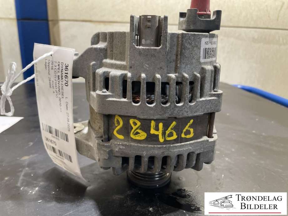 Dynamo diesel til Opel Movano 2010-->> (95520960|)
