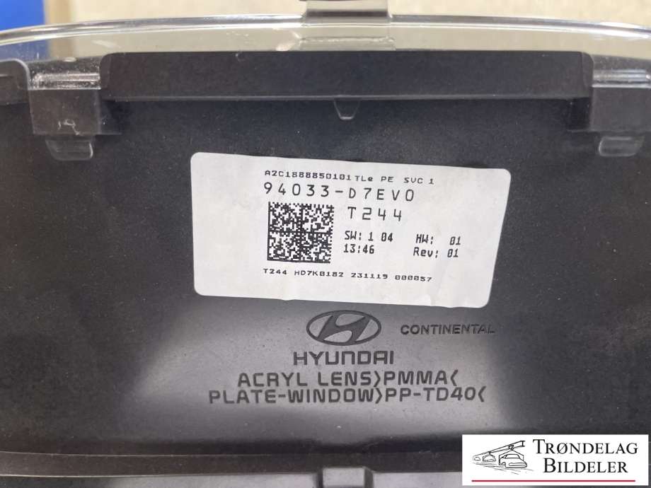 Instrumentpanel til Hyundai Tucson 2015-2020  (94033D7EV0|)