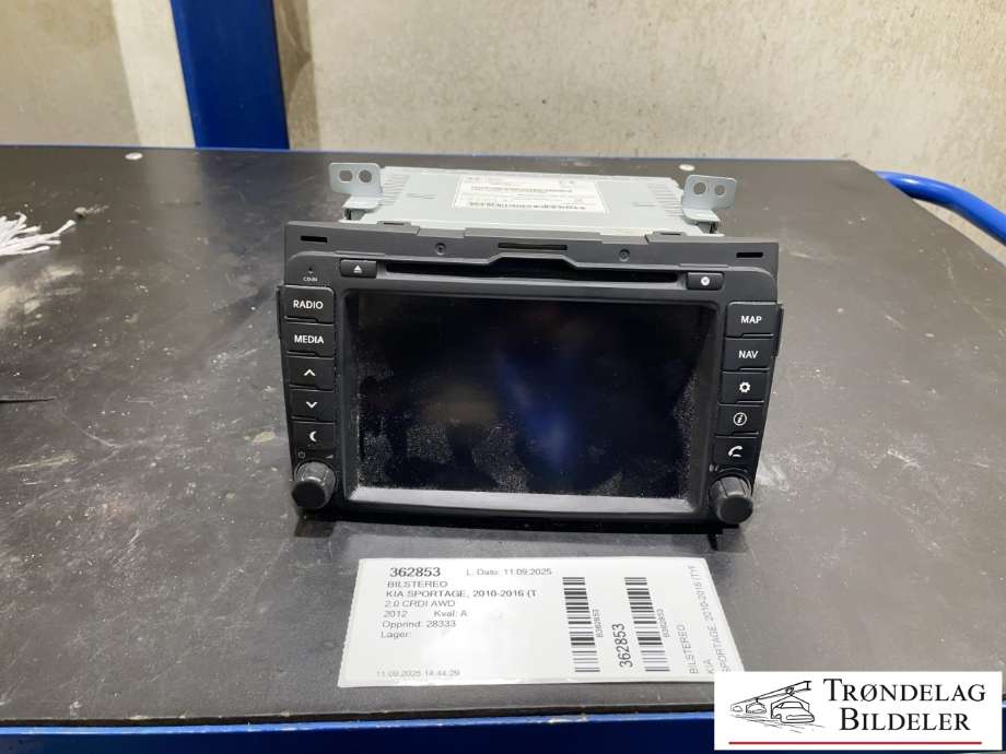 Bilstereo til Kia Sportage, 2010-2016 (Type III)  (96560-3U500WK)