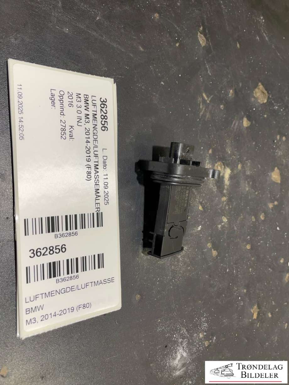 Luftmengde/luftmassemåler til BMW M3 2014-2019 (F80) (F80) (7602038-02|0 280 218 266|)