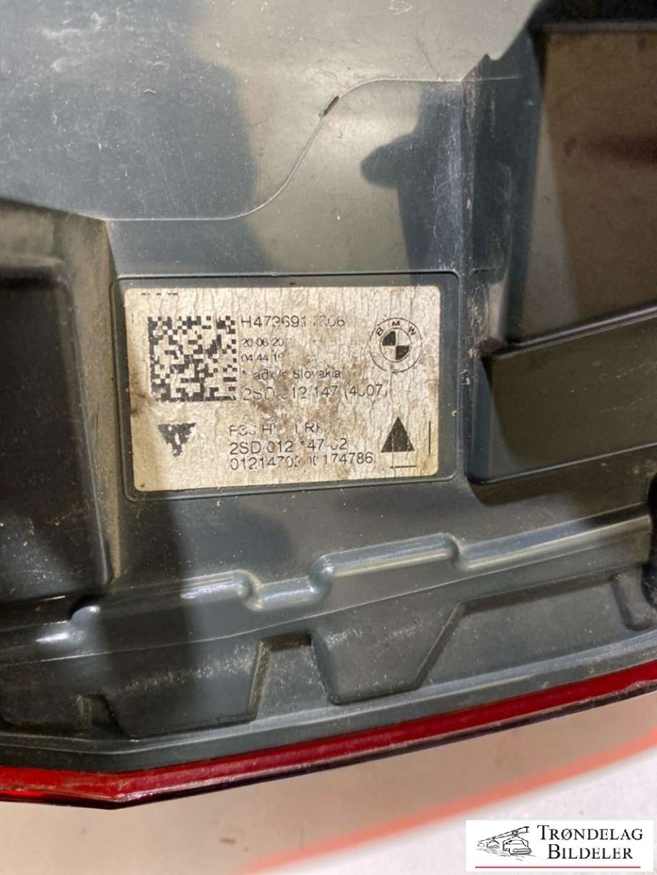 Baklykt høyre ytre til BMW M3 2014-2019 (F80) (F80) (H4736911706|)
