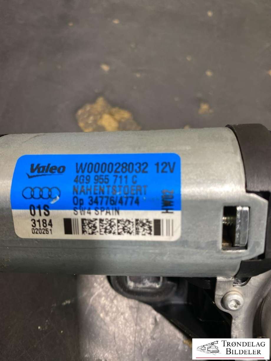 Viskermotor bakrute til Audi Q3 2011-2014 (Type I, Fase 1)  (4G9955711C|)