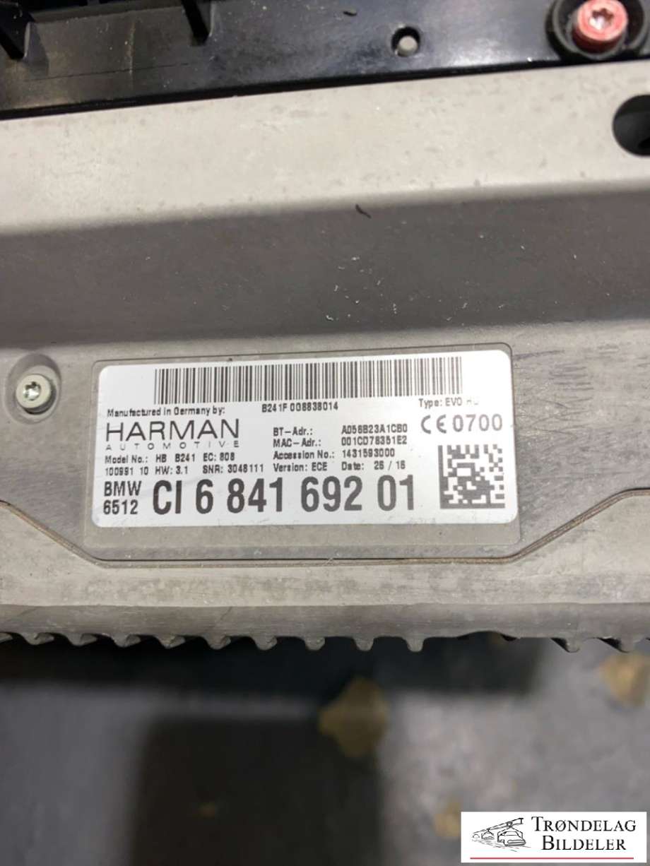 Bilstereo til BMW M3 2014-2019 (F80) (F80) (CI684169201|)