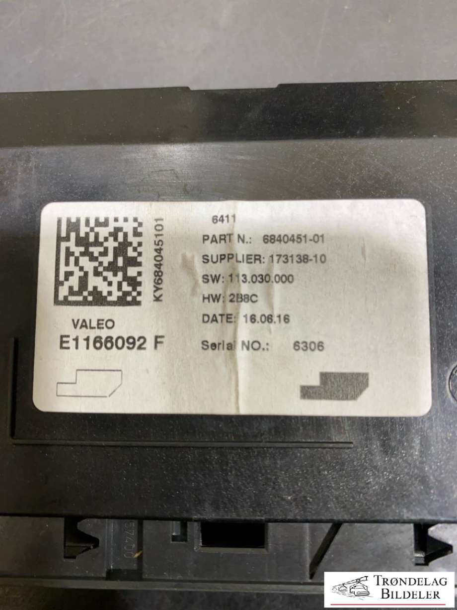 Styreenhet diverse til BMW M3 2014-2019 (F80) (F80) (6840451|E1166092F|)