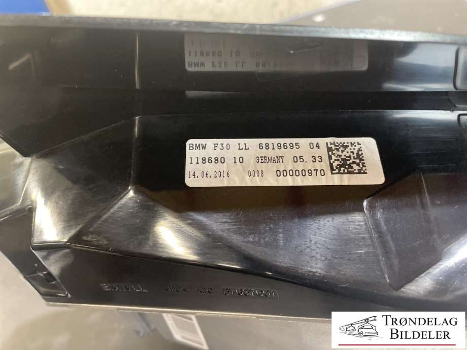 Instrument head-up display (HUD) til BMW M3 2014-2019 (F80) (F80) (6819695 04|)