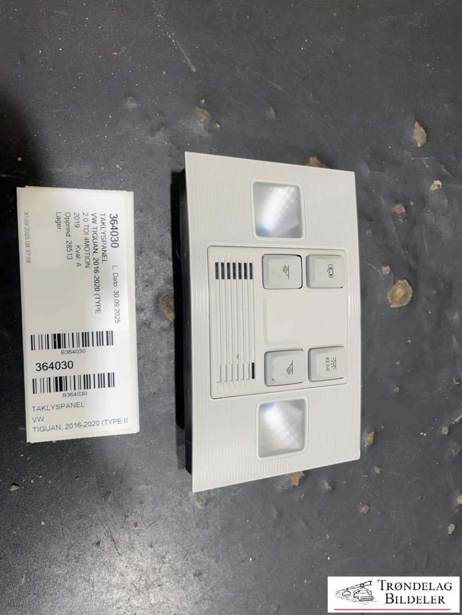 Taklyspanel til VW Tiguan, 2016-2020 (Type II, Fase 1) (5TA947105B DYS)