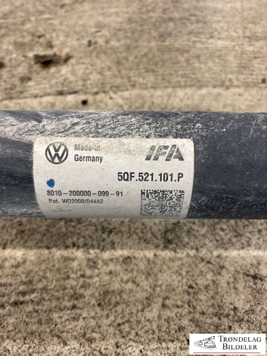 Mellomaksel til VW Tiguan 2016-2020 (Type II, Fase 1)  (5QF521101P|)