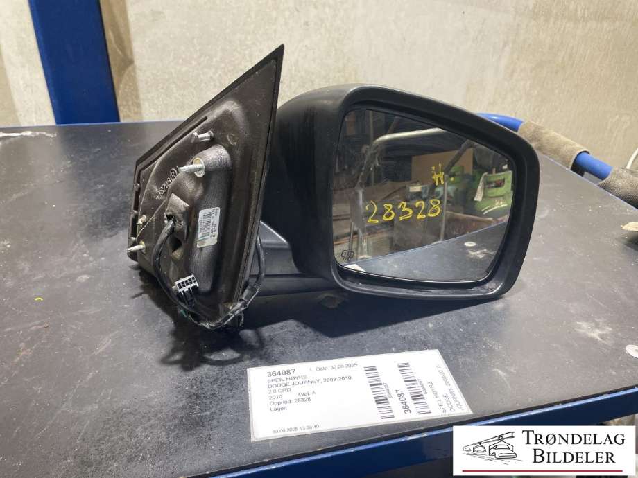 Speil høyre til Dodge Journey, 2008-2010  (1GE00 1XRAD)