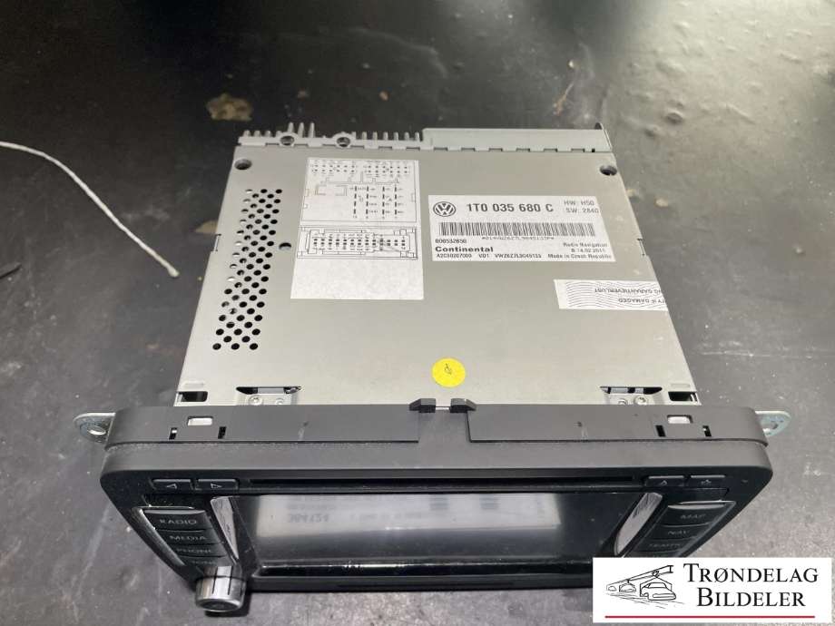 Bilstereo til VW Tiguan 2007-2011 (Type I, Fase 1) (1T0 035 680 C|)