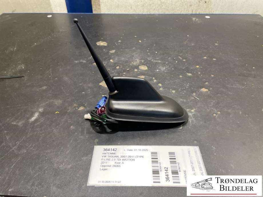 Antenne til VW Tiguan, 2007-2011 (Type I, Fase 1)  (1K0 035 501 F)