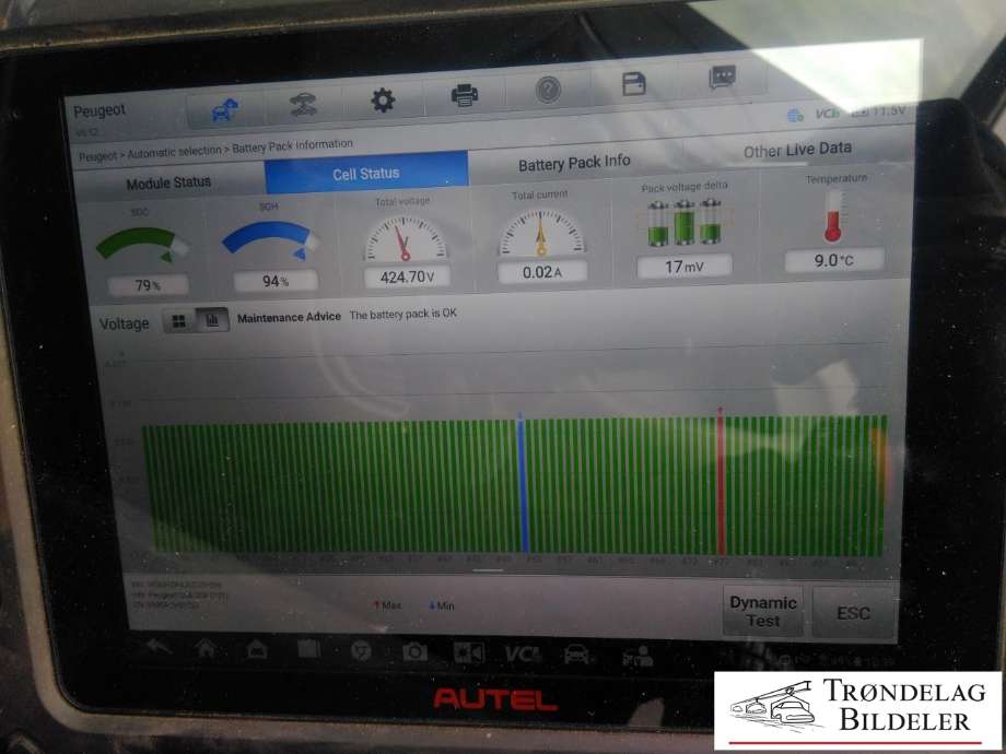 Batteripakke elbil til Peugeot e-208 2019-->>  