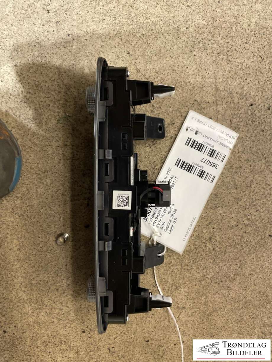 Varmeapparat betjening til Hyundai Kona 2017-2021 (Type I, Fase 1)  (97250K4075|97250K4075SPS|)