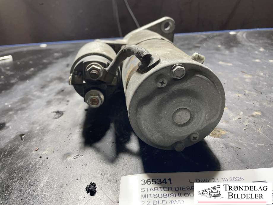 Starter diesel til Mitsubishi Outlander 2010-2012 (Type II, Fase 2) (1810A125|1607844880|1637179580|M001TA0371|M1TA0371)