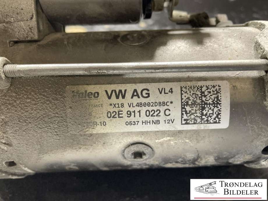 Starter diesel til VW Tiguan 2016-2020 (Type II, Fase 1)  (02E 911 022C|02E 911 023 Q|02E 911 023 T|02E 911 024 C|02E 911 024 H|02E 911 024 CX)