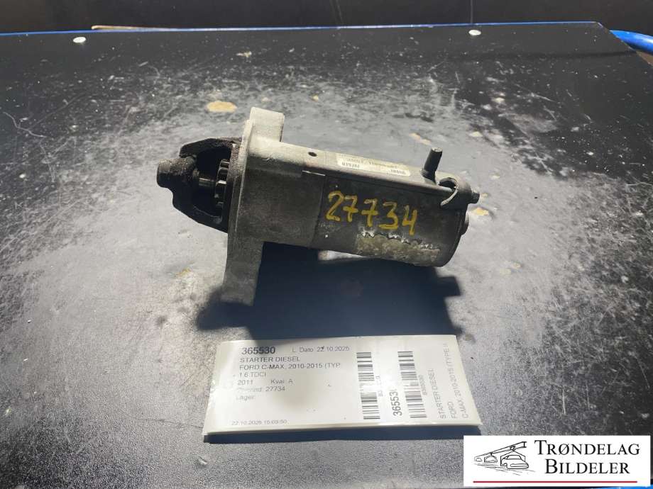 Starter diesel til Ford C-Max, 2010-2015 (Type II, Fase 1)  (2109635|3M5T-11000-CG|2073366|RE3M5T-11000-CF|1229427|1233234|1254222|1368970|1469712)
