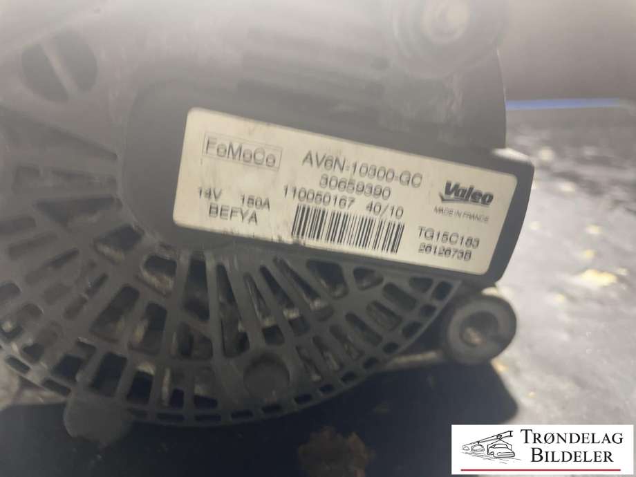 Dynamo diesel til Ford C-Max 2010-2015 (Type II, Fase 1)  (REAV6N-10300-GC|AV6N-10300-GB|AV6N-10300-GC|AV6N-10300-GD|AV6N-10300-GE|1704769|1857696|2032603|2260730|31285659|Y666-18-300A|30285659|30659390|31266149|)