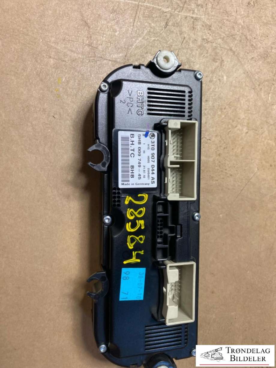 Varmeapparat betjening til Škoda Yeti 2009-2013 (Fase 1)  (3T0907044AS|3T0 907 044 CS|3T0907044BL|WHS|)