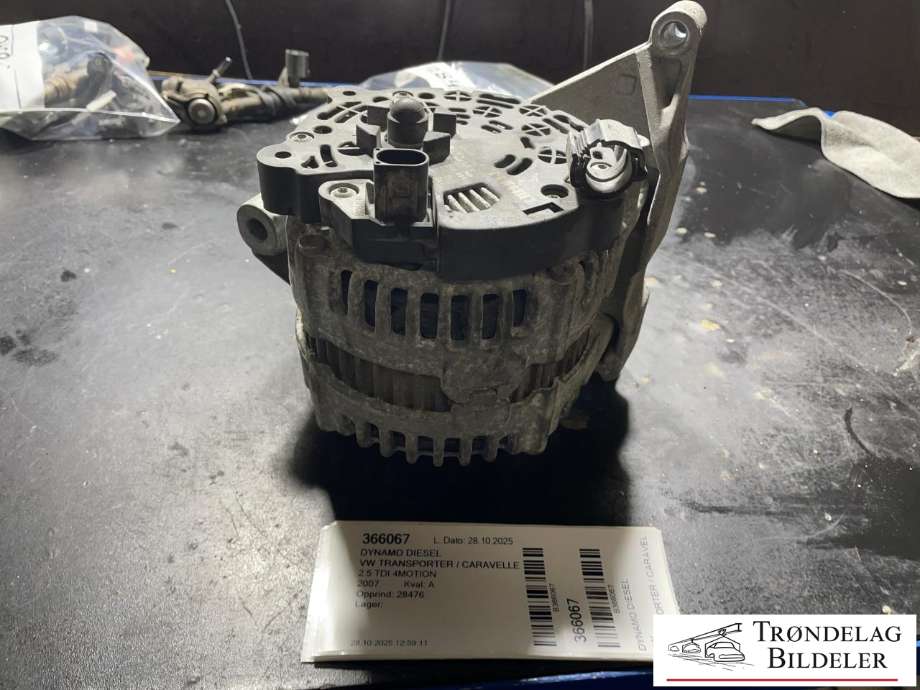 Dynamo diesel til VW Transporter / Caravelle, 2003-2009 (Fase 1) (T5) (T5) (070 903 139 B|070 903 139 BX|070903024|070903024B|70903139B)