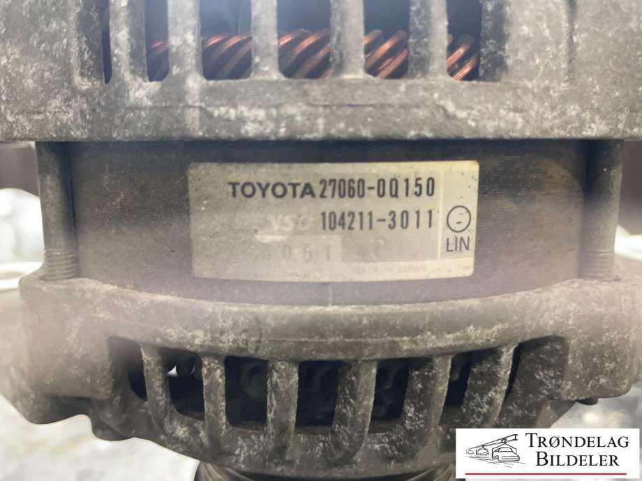 Dynamo til Toyota Yaris 2012-2014 (Type III, Fase 1)  (270600Q151|)