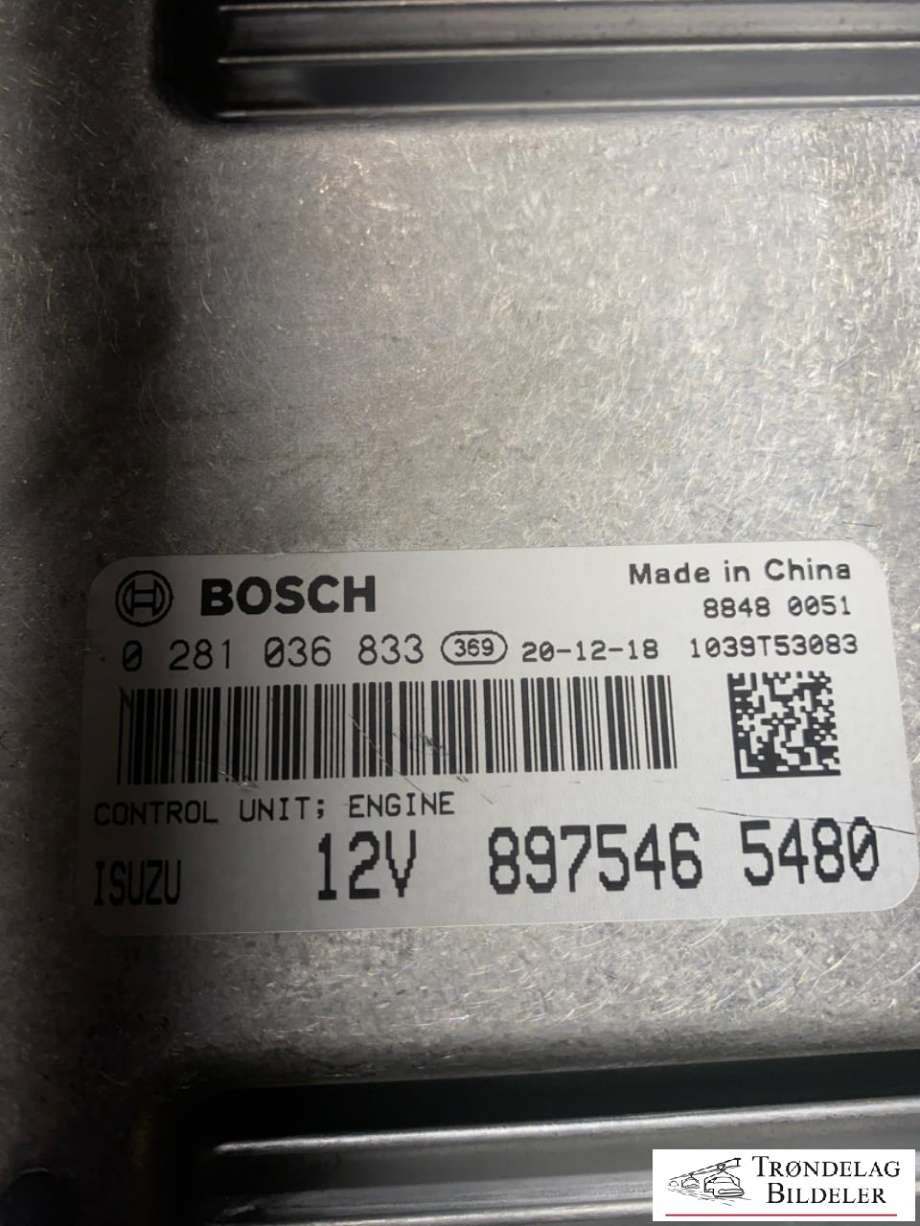 Styreenhet motor til Isuzu D-Max 2021-->> (Type III) (0281036833|8-97524165-0|281036268|)